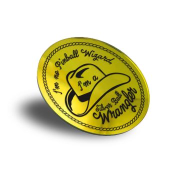 Mirrored Silver Ball Wrangler Coaster - Gold